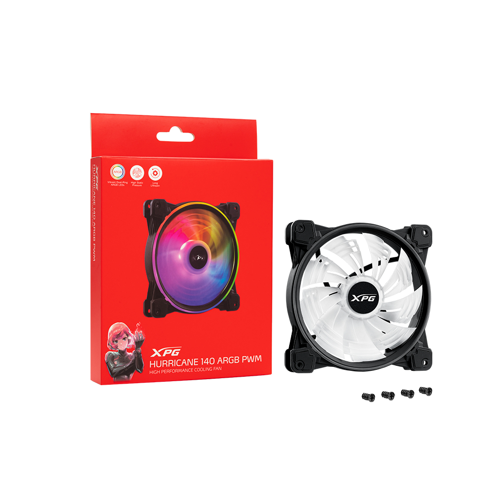 XPG HURRICANE140ARGBPWM-BKCWW computer cooling system Computer case Fan – image 4