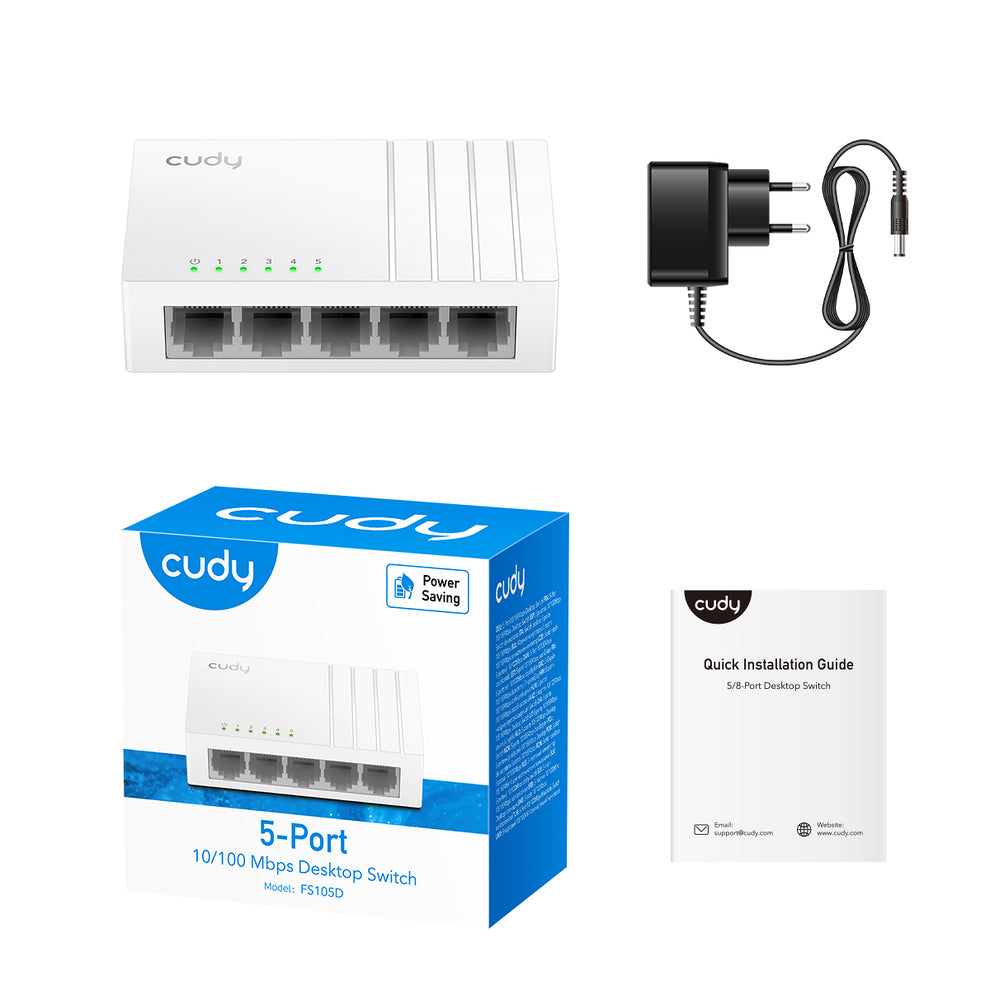 Cudy 5-Port 10/100 Mbps Unmanaged Switch, FS105D 4.0 – image 3