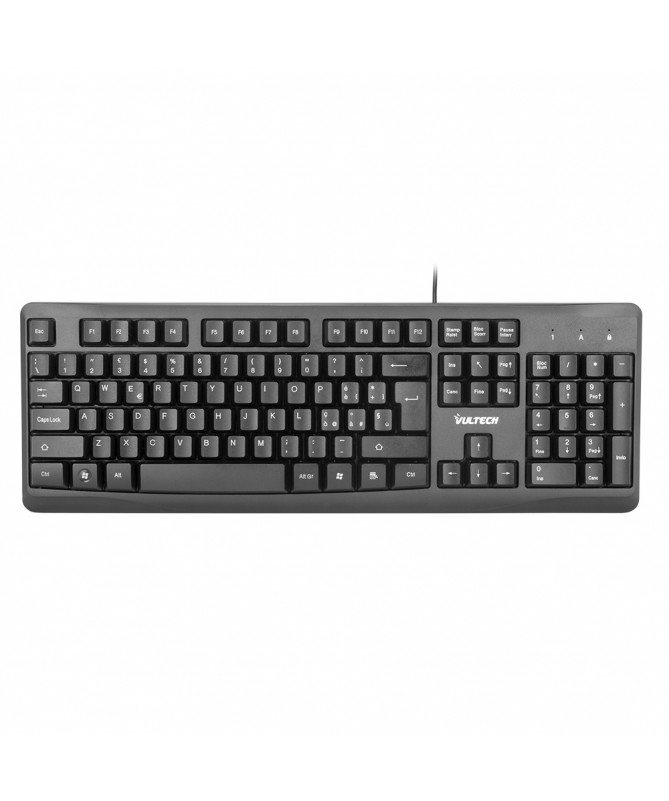 Vultech KEY-690 keyboard Universal USB QWERTY Italian Black