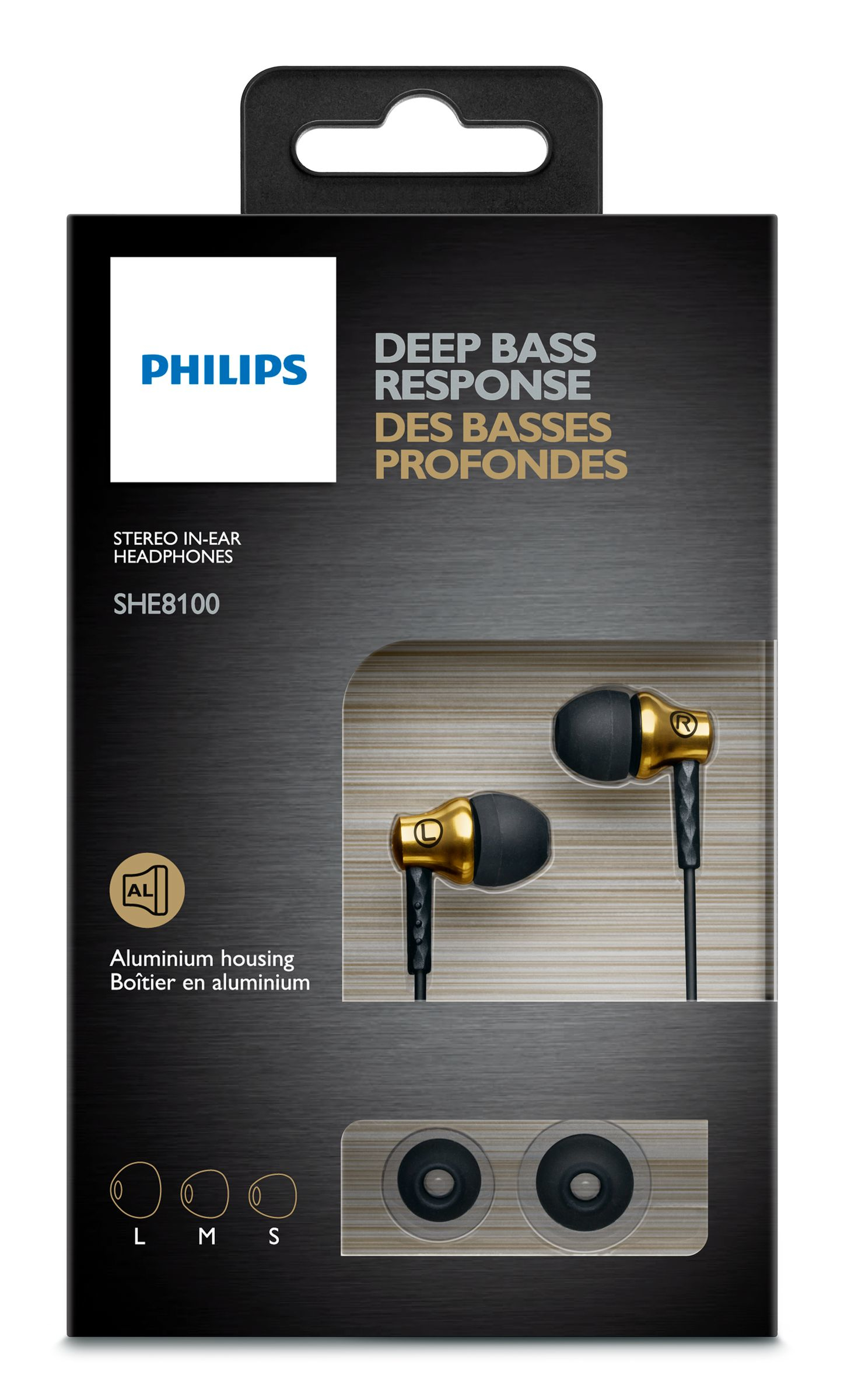 Philips SHE8100BS/27 headphones/headset Wired In-ear Black, Gold – image 2