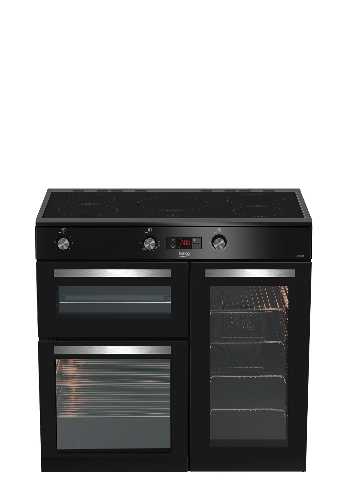 Beko KDVI90K 90cm Double Oven Range Cooker with 5 Zone Induction Hob – image 7