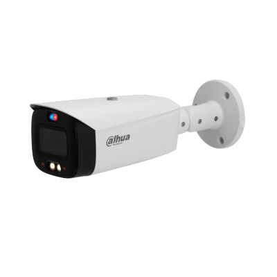 DAHUA IPC-HFW3449T1-AS-PV Cámara IP Bullet 4MP/ TiOC/ WizSense/ Iluminador Dual Inteligente/ Disuasión Activa/ Lente 36mm/ 30 Metros de IR y Luz Visible/ Sirena y Estrobo Azul y Rojo/ SMD 40/ Ranura Micro SD/ ES de Alarma y Audio/ IP67 DH-IPC-HFW3449T1-AS-PV - DH-IPC-HFW3449T1-AS-PV