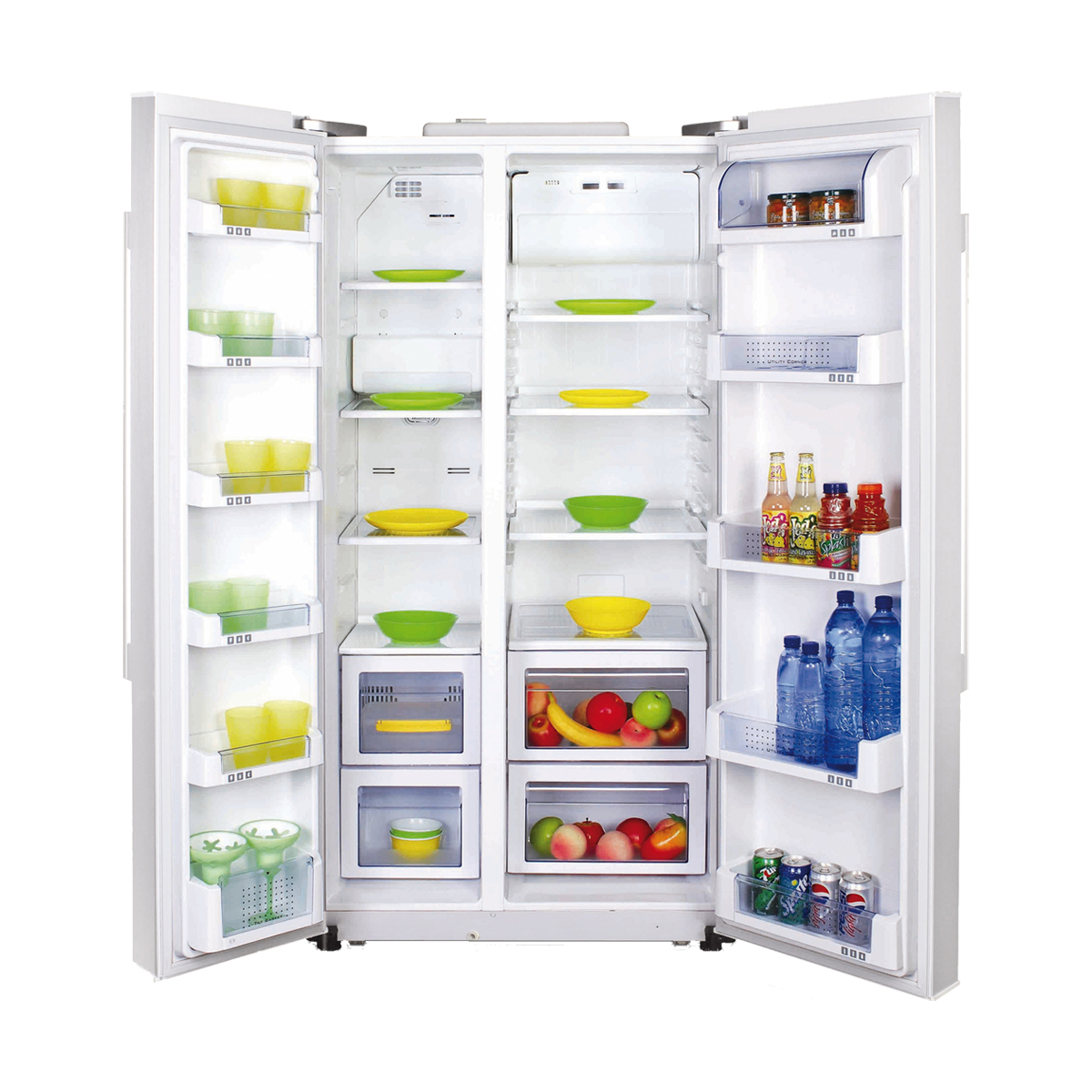 Haier HRF-660AA side-by-side refrigerator Freestanding – image 2