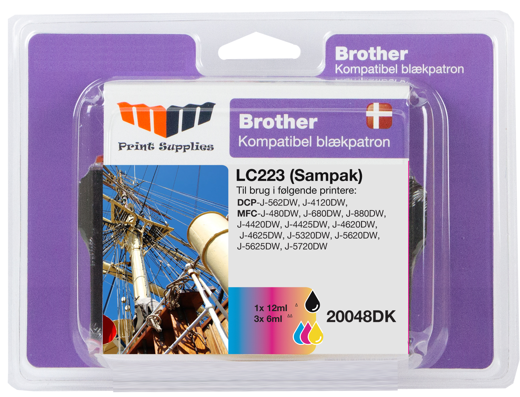 MM Value Pack BK/C/M/Y Ink (LC223VALBP)