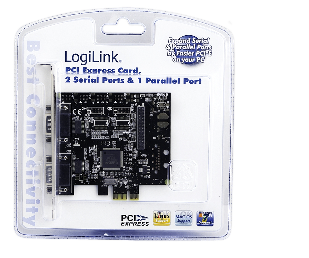 LogiLink PC0033 interface cards/adapter Internal Parallel, Serial – image 2
