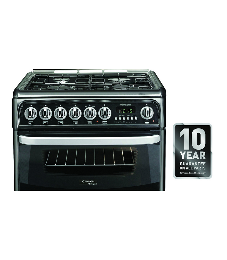 Hotpoint CH60DHKFS cooker Freestanding cooker Electric Gas Black – image 5
