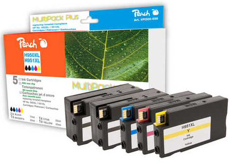 Peach 0F319204 ink cartridge 5 pc(s) Black, Cyan, Magenta, Yellow