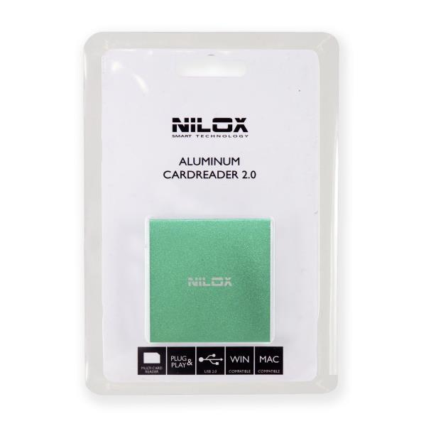 Nilox 10NXCRQ100002 card reader USB 2.0 Green – image 2