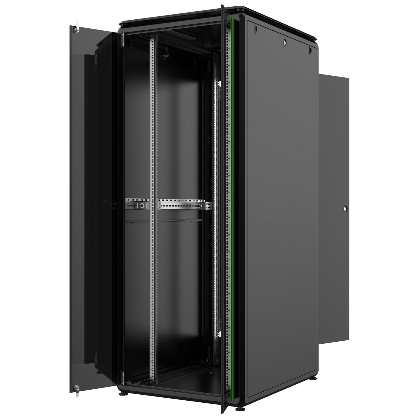 Lanview RDL42U81BL rack cabinet 42U Freestanding rack Black – image 2