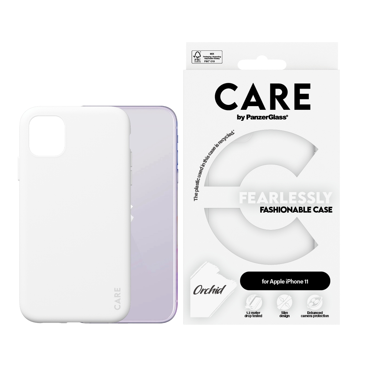 PanzerGlass CARE™ by PanzerGlass® Case White Orchid iPhone 11 – image 2