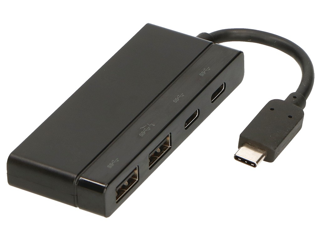 2-Power USB-C to 2 X USB-C & 2 X USB 3.0 Hub – image 1