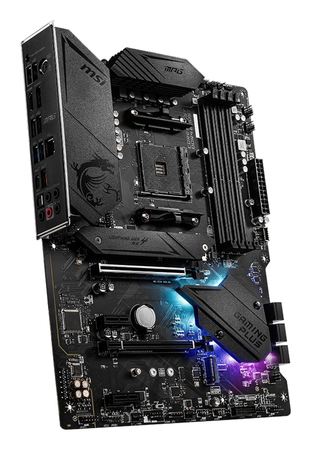 Tarjeta Madre MSI MPG B550 GAMING PLUS - Socket AM4 - 4x DDR4 - 1866/3200 MHz - HDMI - DisplayPort - M.2 - USB 2.0/3.2 - ATX - MPG B550 GAMING PLUS