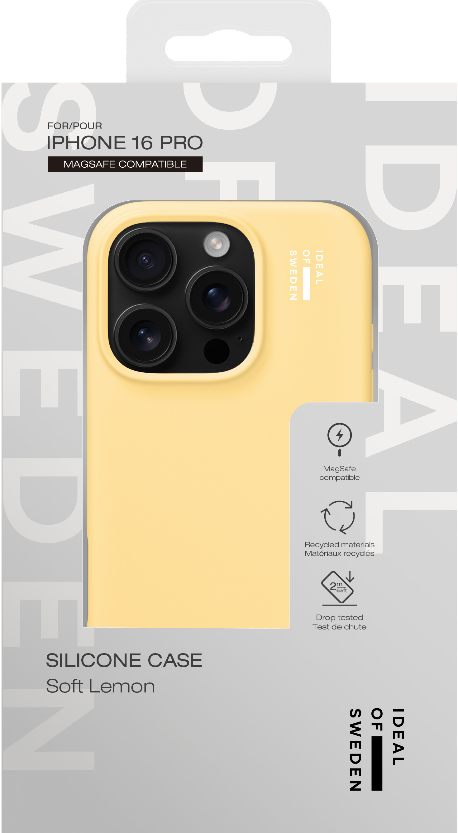 iDeal of Sweden Silicone Case MagSafe iPhone 16 Pro Soft Lemon – image 5