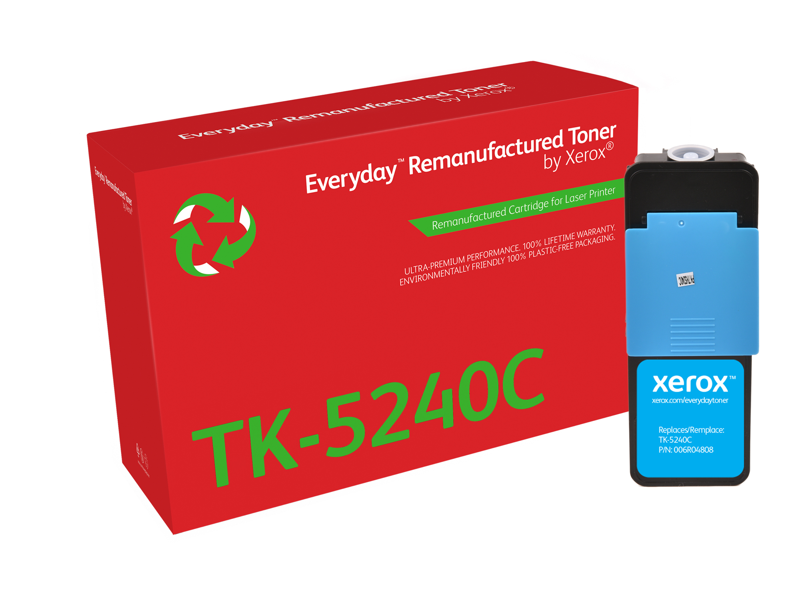Everyday - Cyan - compatible - box - remanufactured - toner cartridge (alternative for: Kyocera TK-5240C) - Green World Alliance return programme