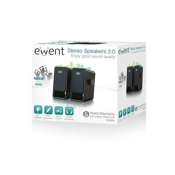 Ewent EW3504 loudspeaker Black Wired – image 3