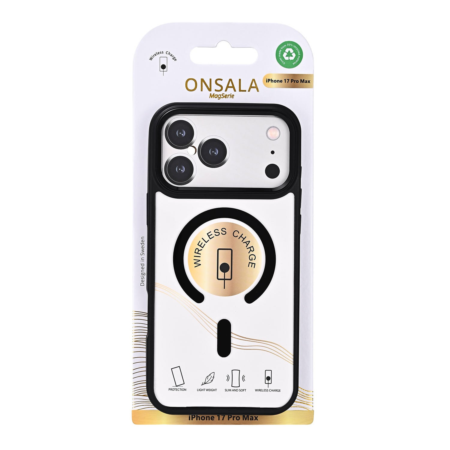 Onsala Phone Case Bumper MagSeries Black & Clear - iPhone 17 Pro Max/18 Pro Max – image 2