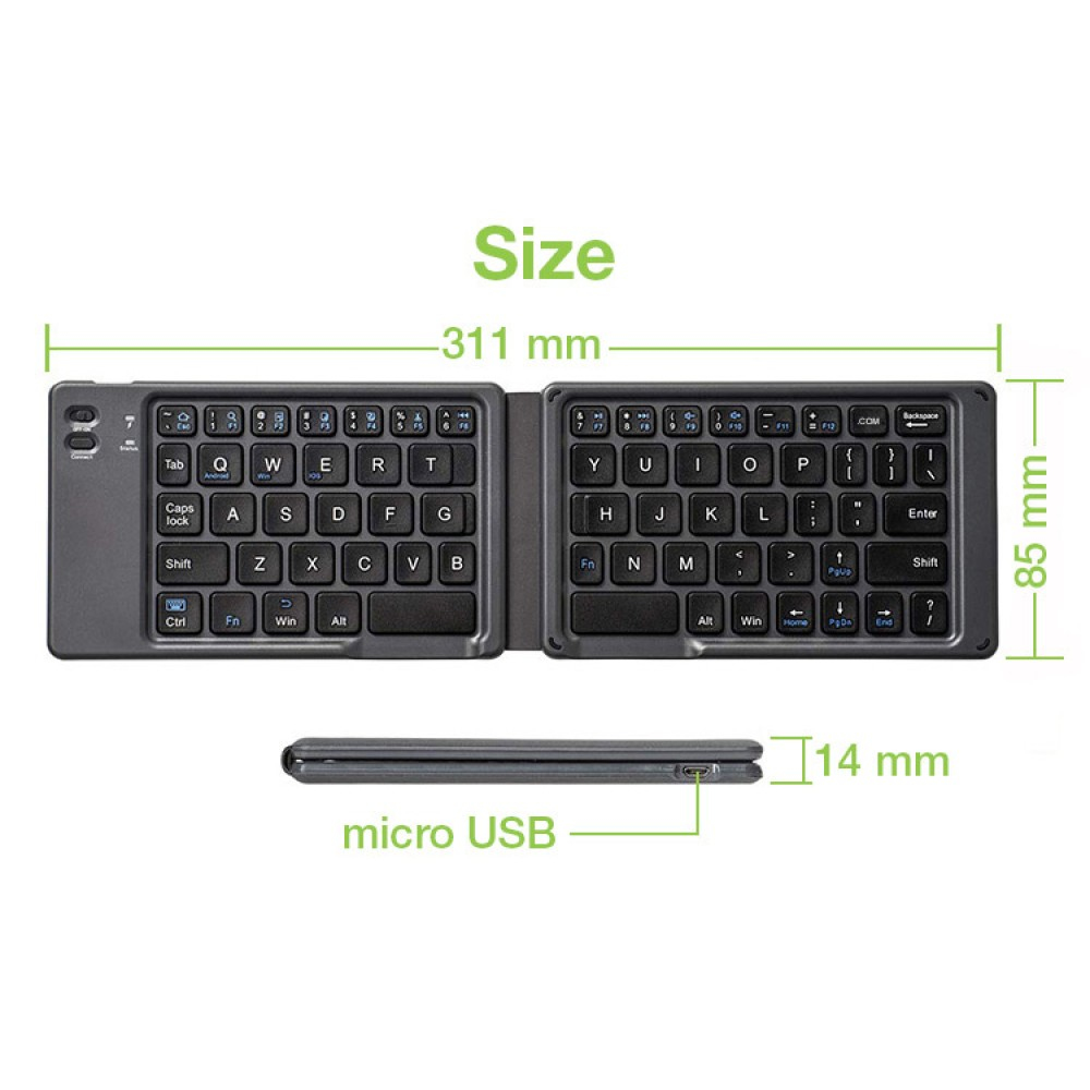 Techly ICTB1208F keyboard Universal Bluetooth QWERTY US English Black – image 5