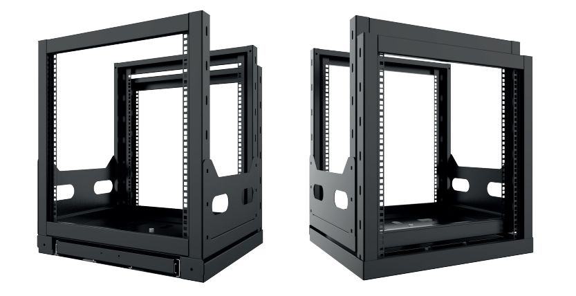 Lanview LVR12USRL-BL rack cabinet 12U Black – image 1