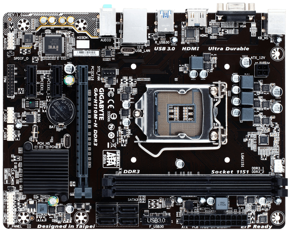 GIGABYTE GA-H110M-H DDR3 – image 2