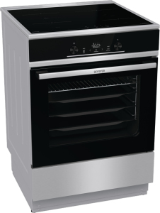 Gorenje GEIT6E80XPG Freestanding cooker Electric Zone induction hob Black, Silver – image 2