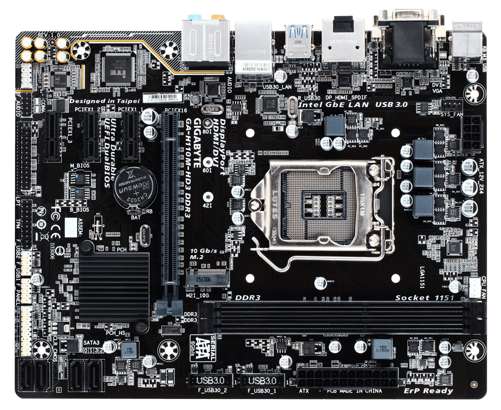 GIGABYTE GA-H110M-HD3 DDR3 – image 2