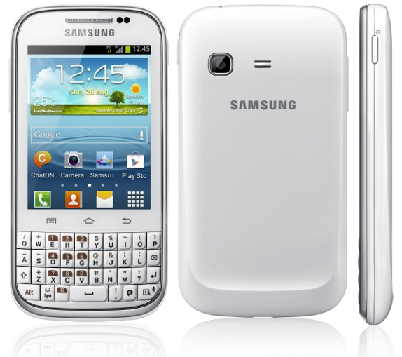 Samsung Galaxy Chat 7.62 cm (3") Single SIM Android 4.0 3G 0.5 GB 4 GB White – image 2