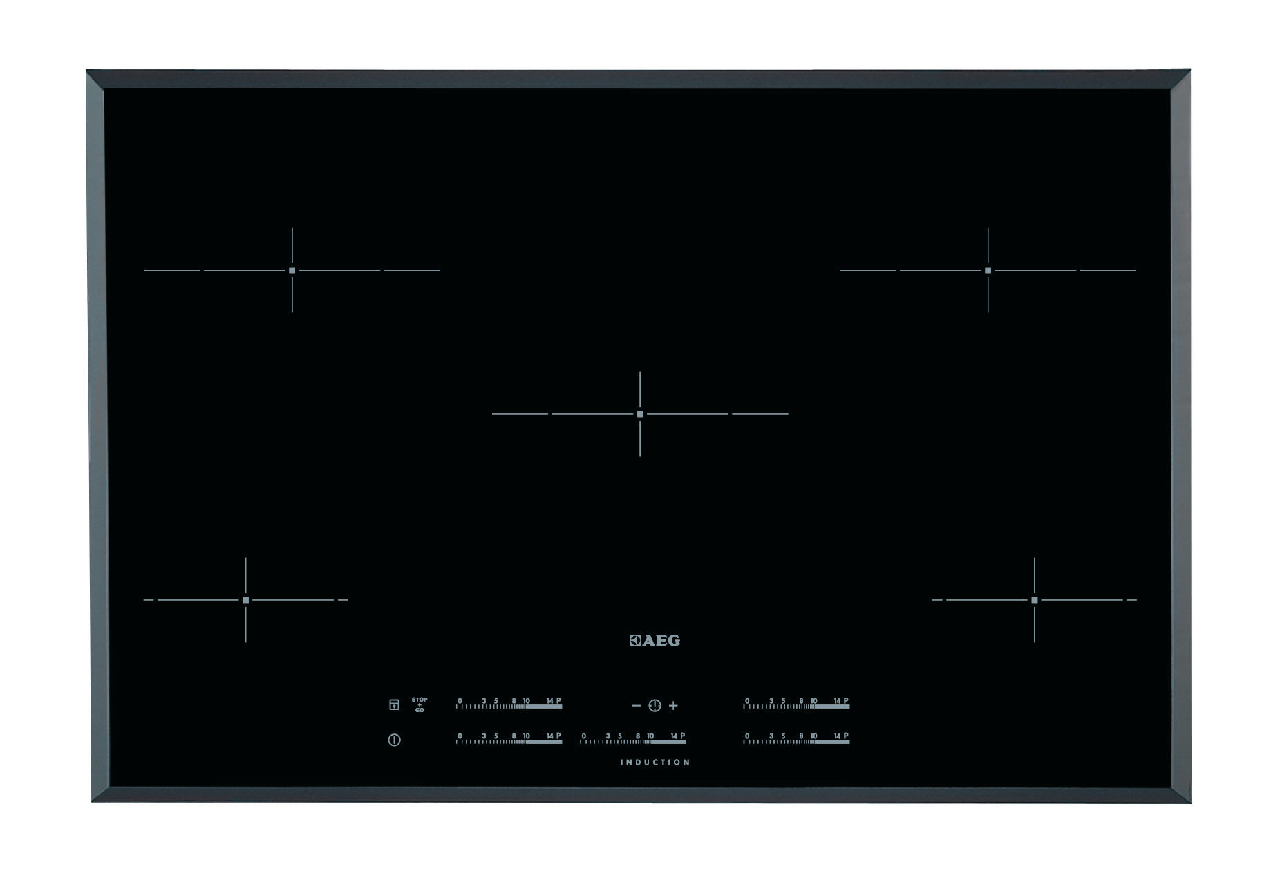 AEG HK855200FB Black Built-in Zone induction hob 5 zone(s)
