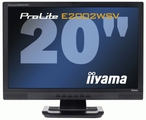 iiyama E2002WSV-B, 20" LCD Black – image 2