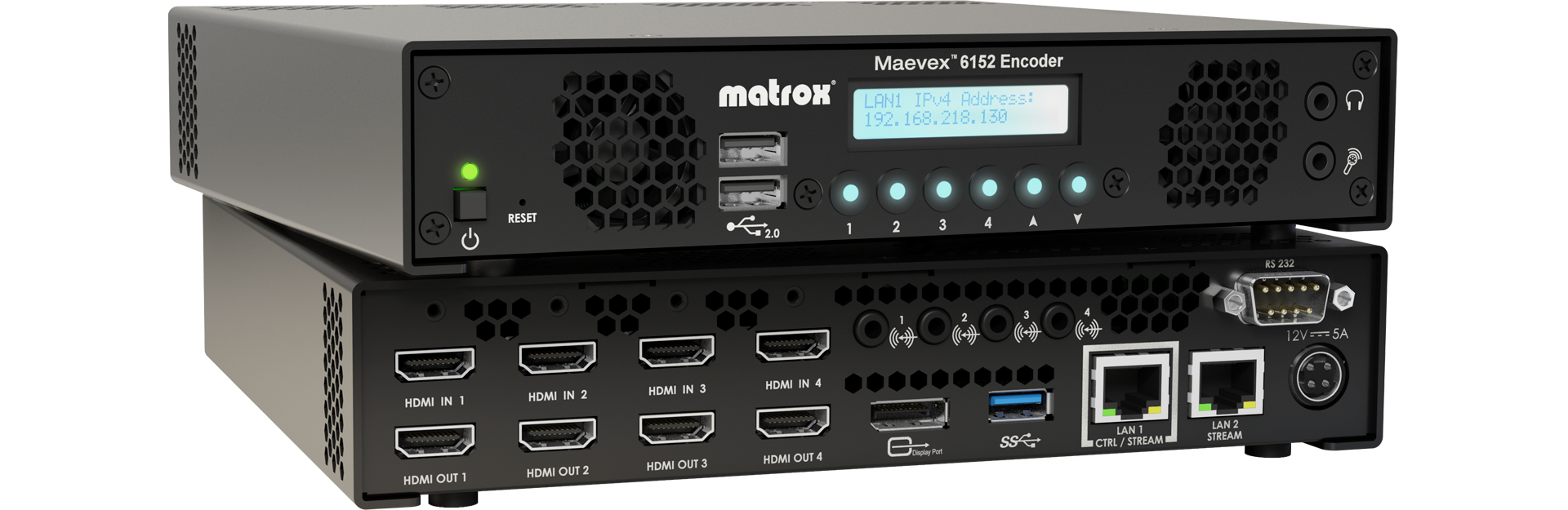 Matrox Maevex 6152 Quad 4K Enterprise Encoder Appliance / MVX-E6152-42 – image 1