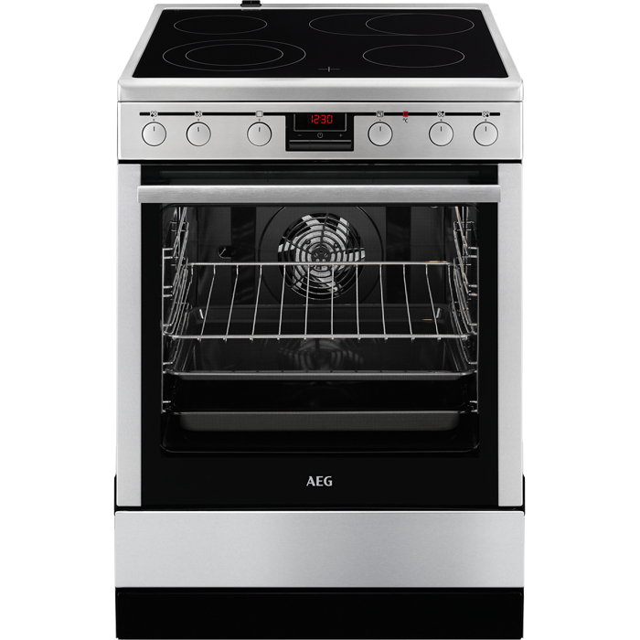 AEG CCB6440BBM Freestanding cooker Electric Ceramic hob Stainless steel