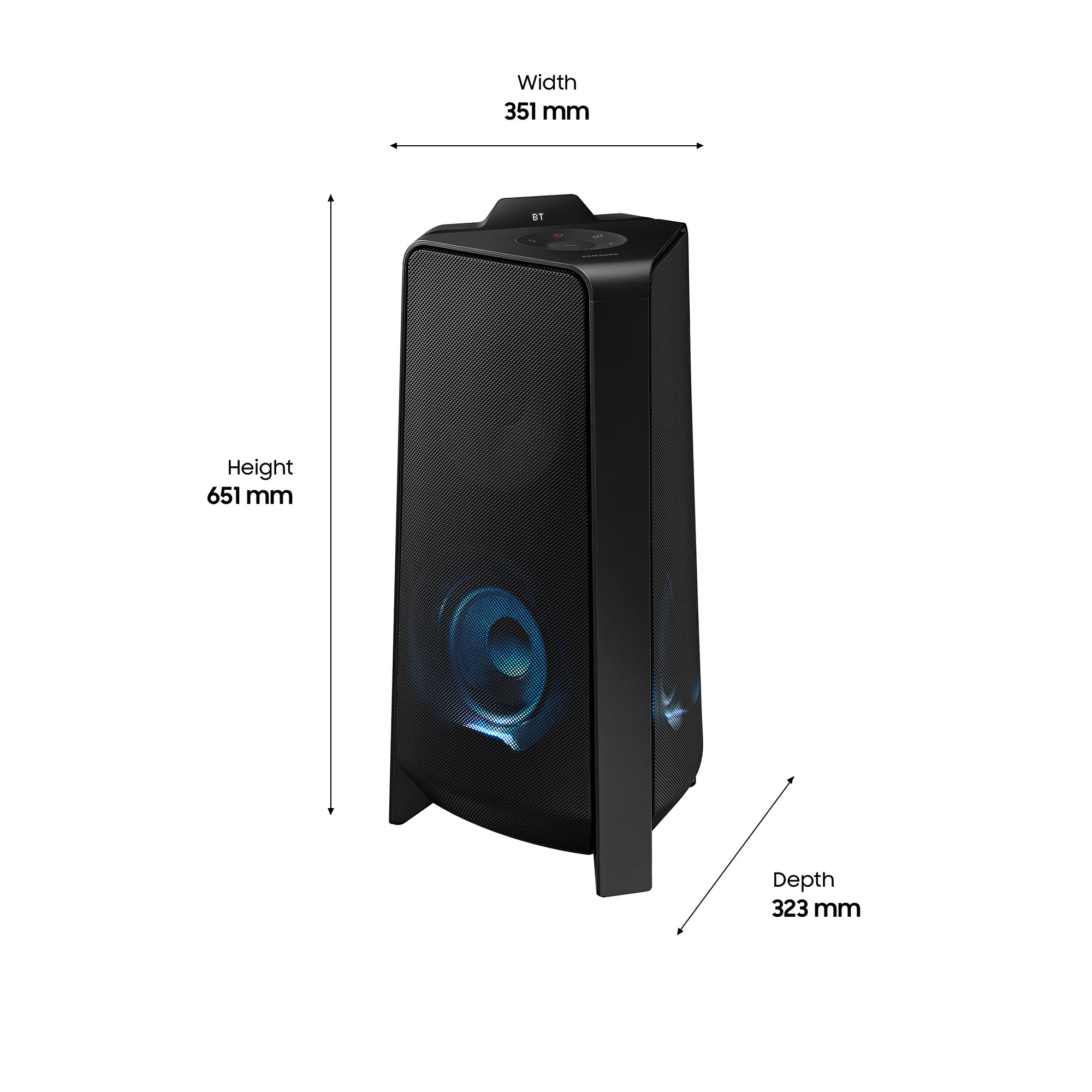 Samsung MX-T50/XU soundbar speaker Black 2.0 channels – image 2