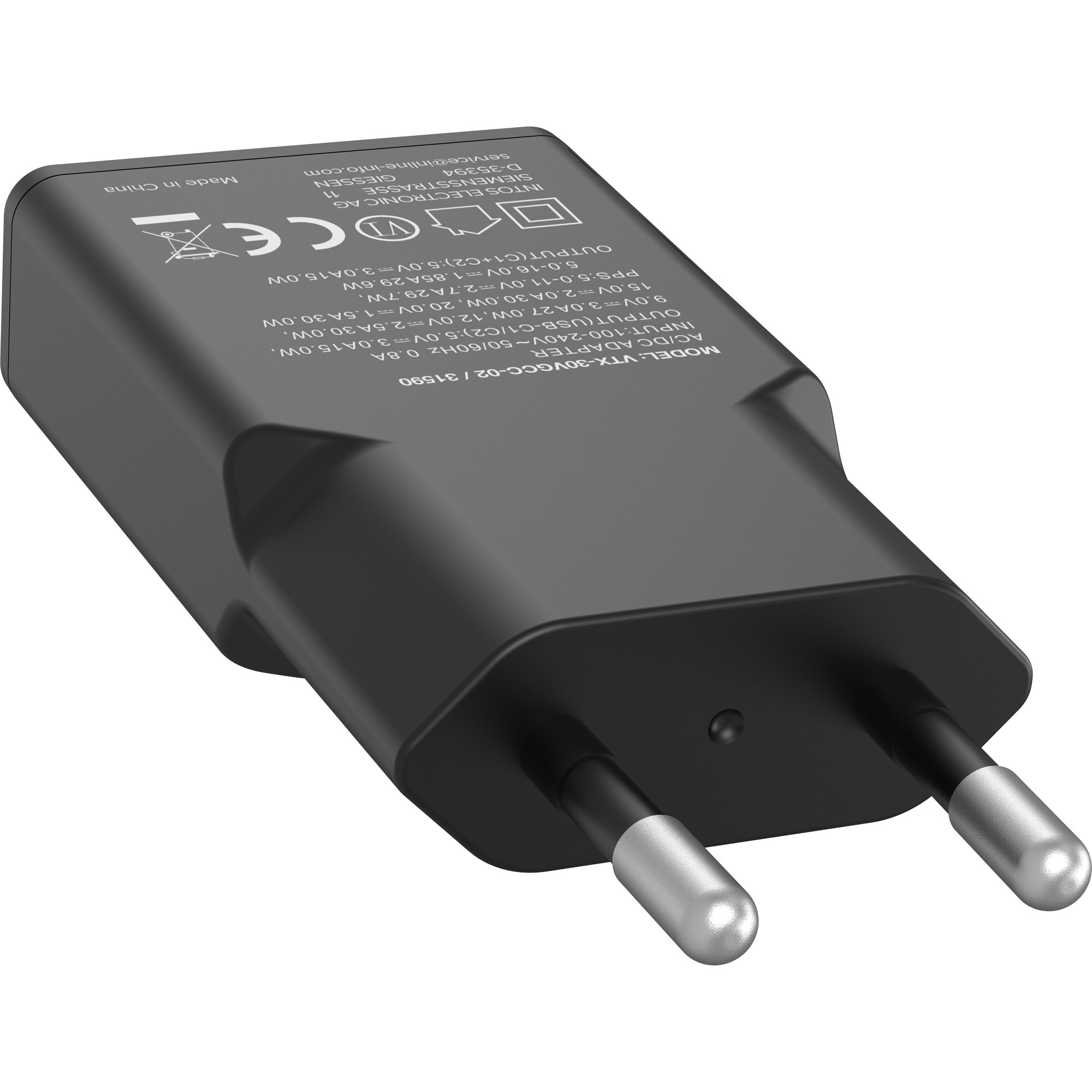 InLine 31590 mobile device charger Universal Black AC Fast charging Indoor – image 4
