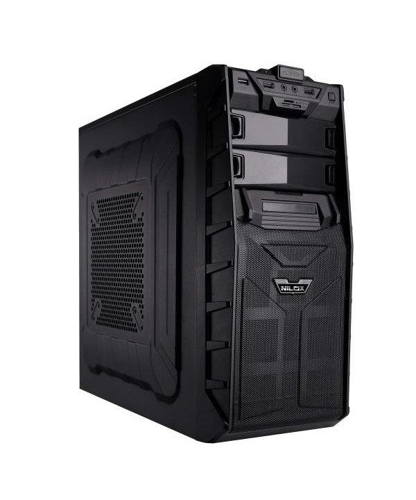 Nilox NX658+USB3.0 Midi Tower Black