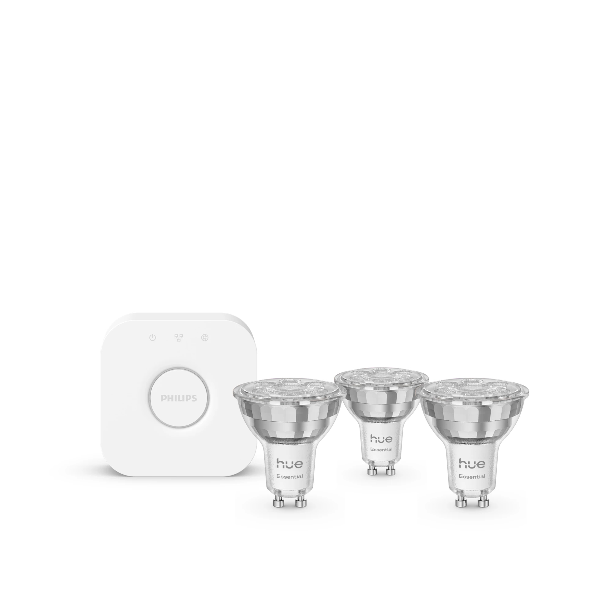 Philips by Signify Philips Hue White and colour ambience Essential starter kit: 3 GU10 smart bulbs (345 lm) – image 2