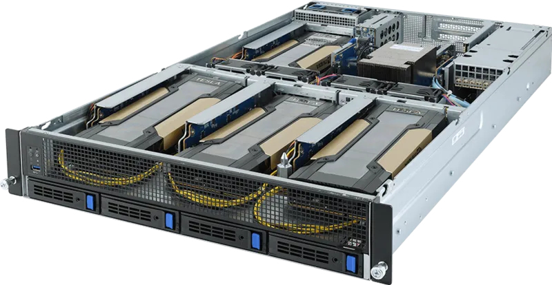 GIGABYTE G242-Z10 AMD SoC Socket SP3 Rack (2U) Black, Steel – image 5