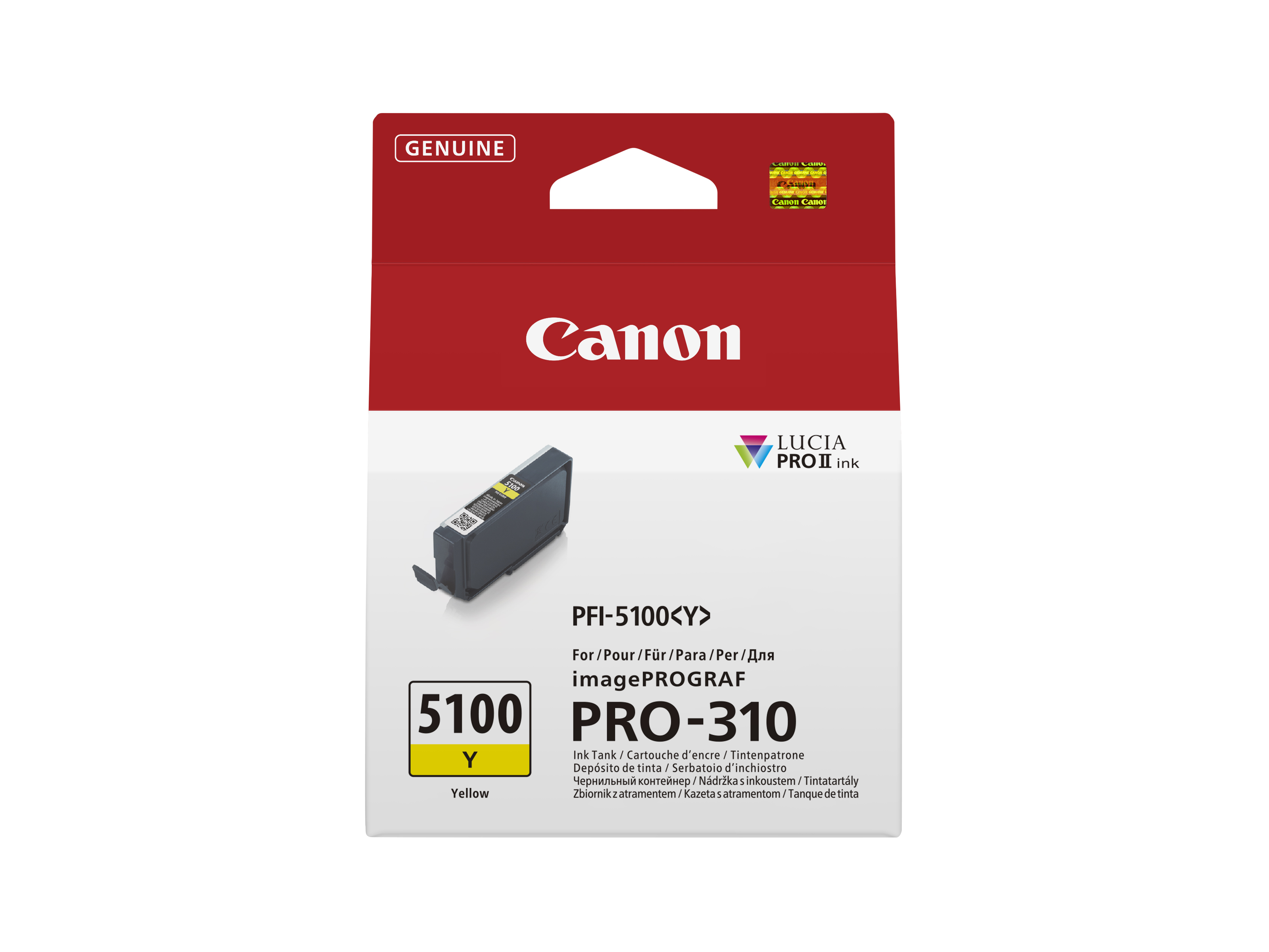 Canon PFI-5100 Y cartuccia d'inchiostro 1 pz Originale Giallo