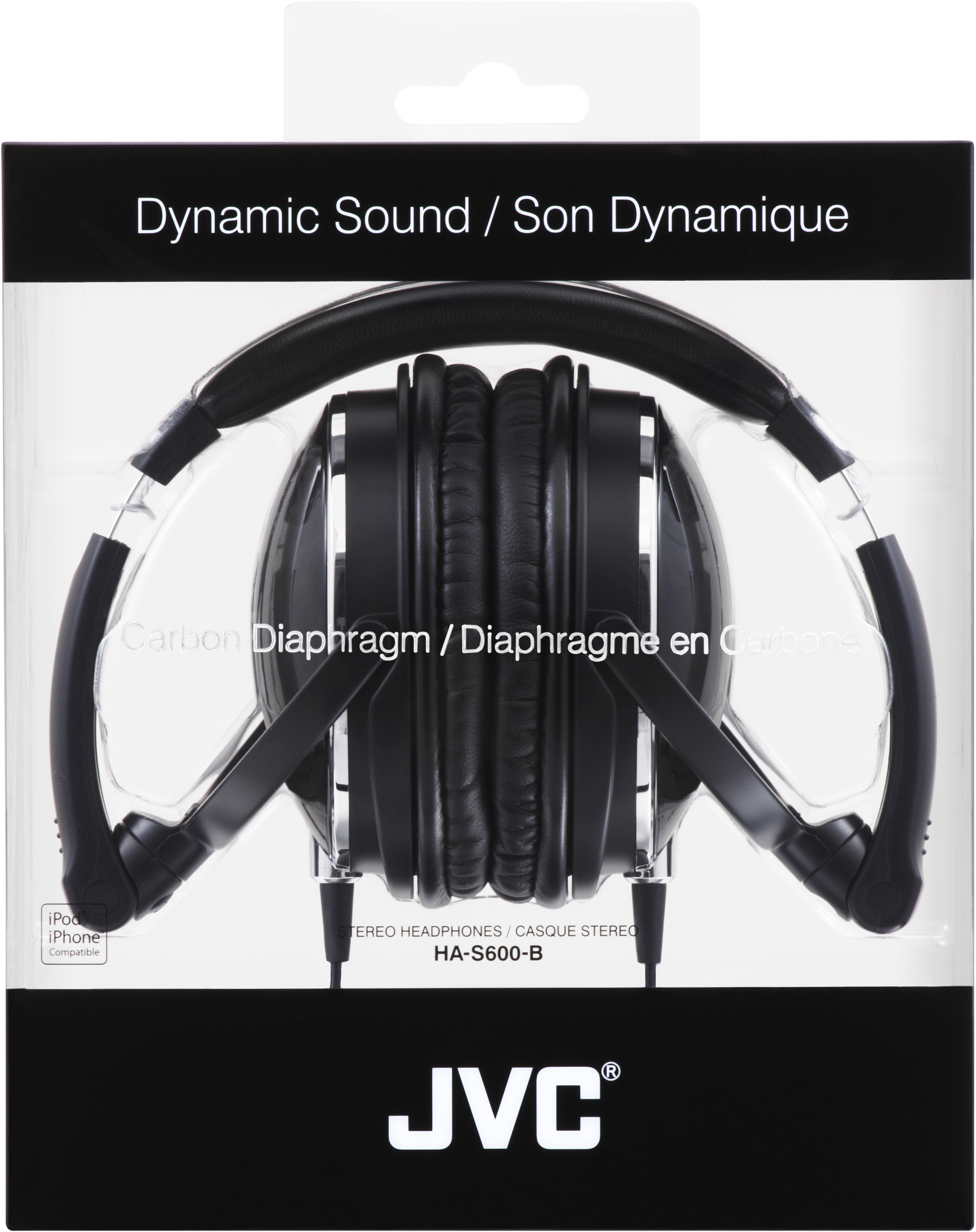 JVC HA-S600-B headphones/headset Wired Head-band Black – image 2