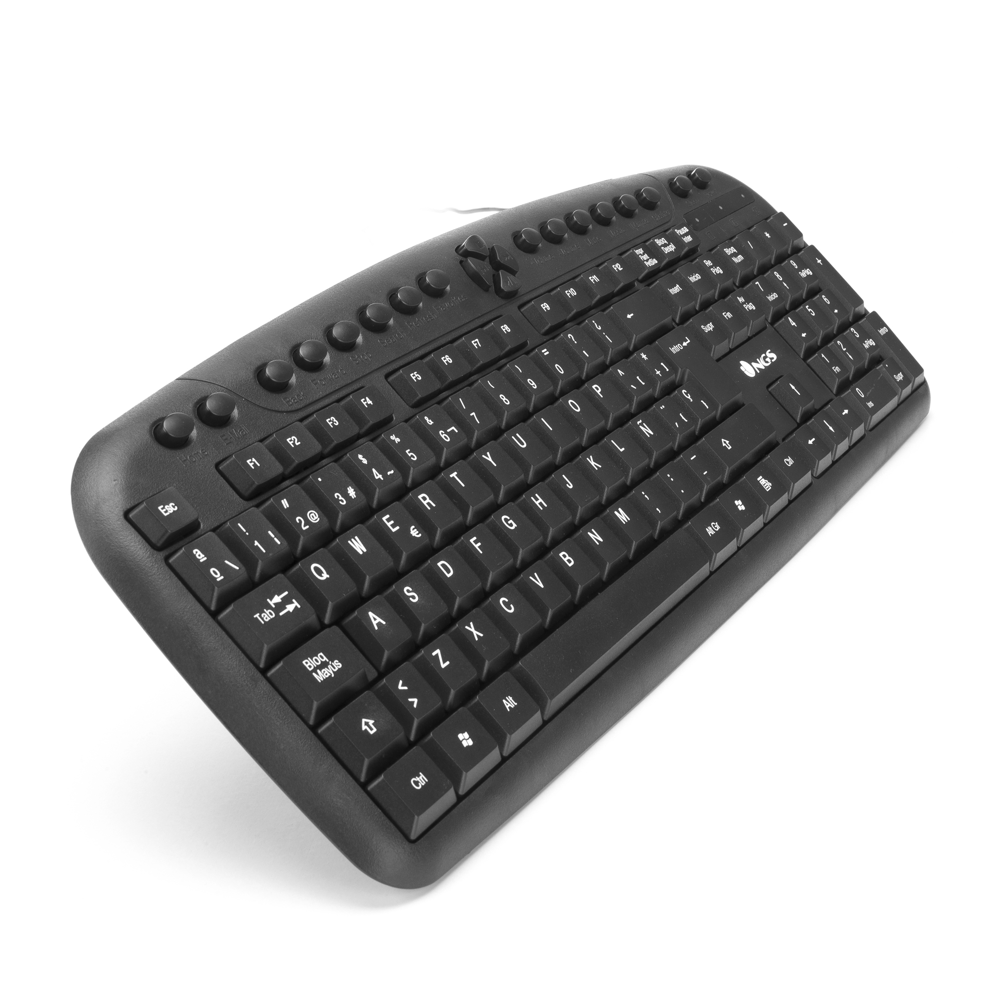 NGS PopCorn keyboard Office USB Spanish Black – image 2