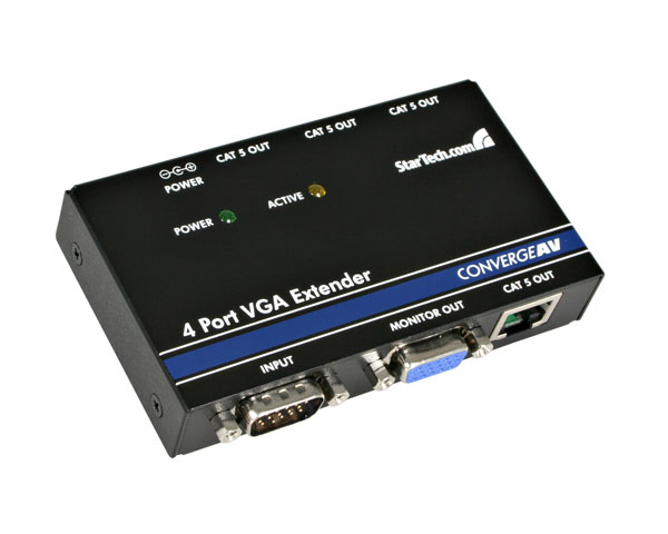 StarTech.com Converge A/V 4 Port VGA Cat5 UTP Extender