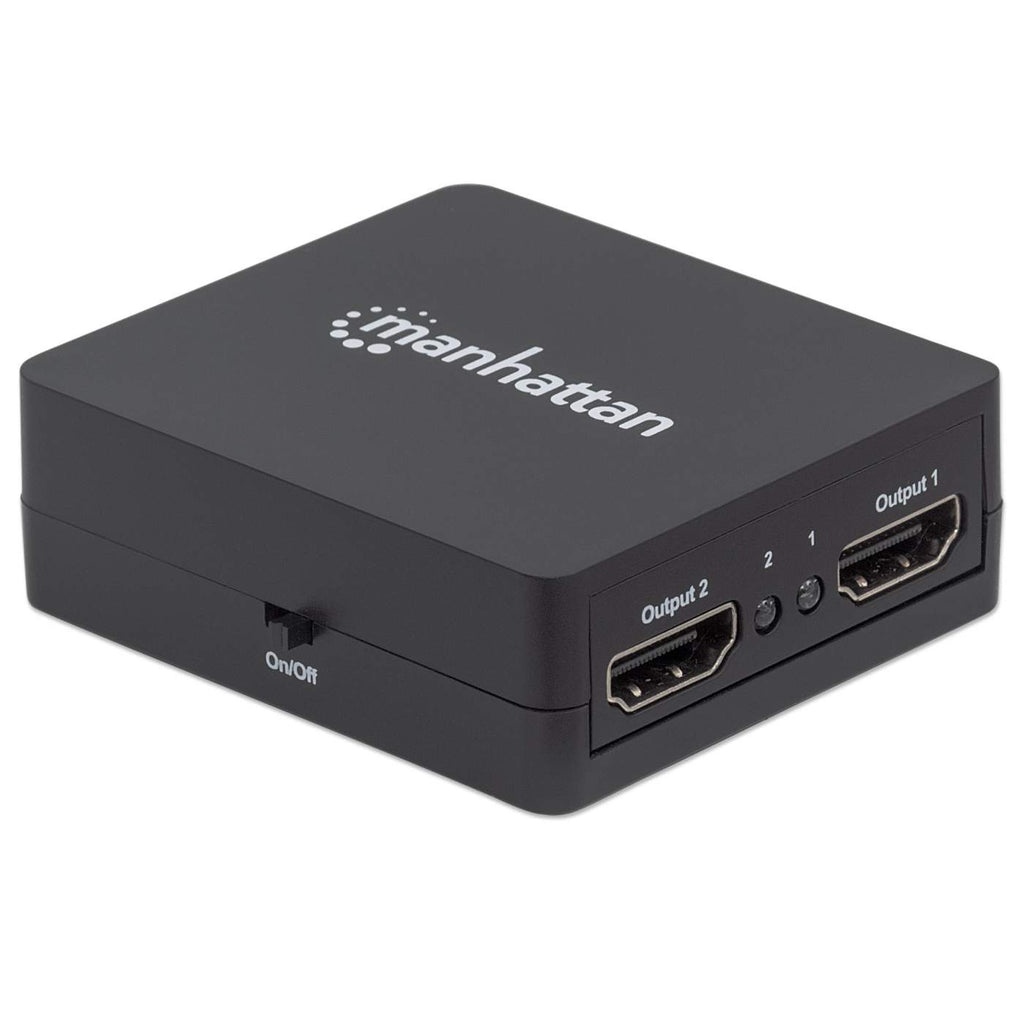 Manhattan HDMI Splitter 2-Port , 1080p, Black, Displays output from x1 HDMI source to x2 HD displays (same output to both displays), USB-A Powered (cable includ – image 6