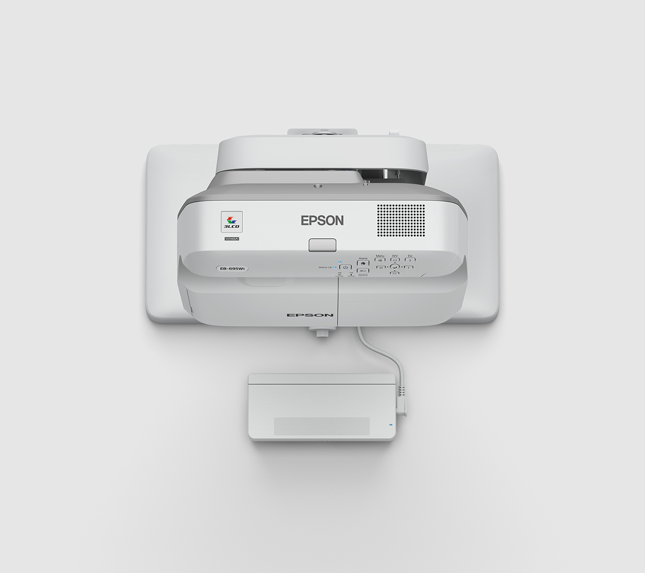 Epson EB-695Wi Ultra short throw projector 3500 ANSI lumens 3LCD WXGA (1280x800) White, Grey – image 2