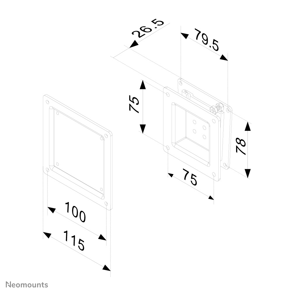 Neomounts tv wall mount – image 3