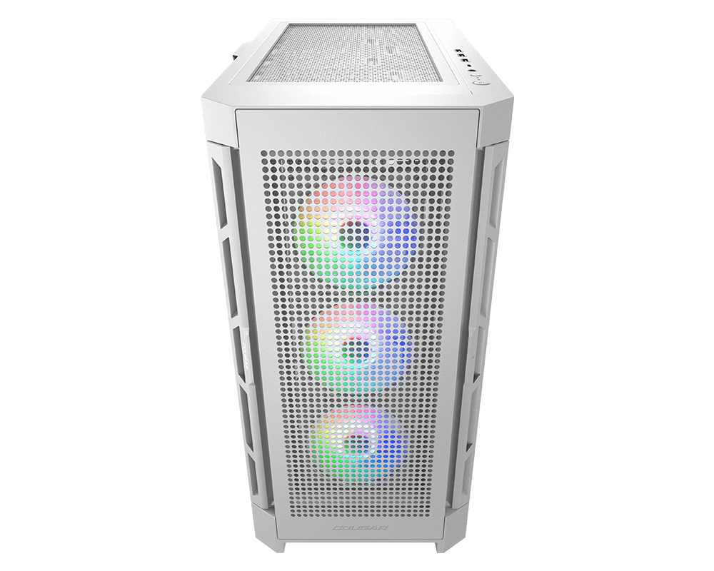 Gabinete Gamer COUGAR Airface Pro RGB - Media Torre - ATX/Micro ATX/Mini ITX/CEB/E-ATX - Panel Lateral - Blanco - 385AD10.0004