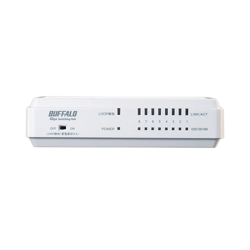 Buffalo LSW4-GT-8EP/W network switch White – image 2