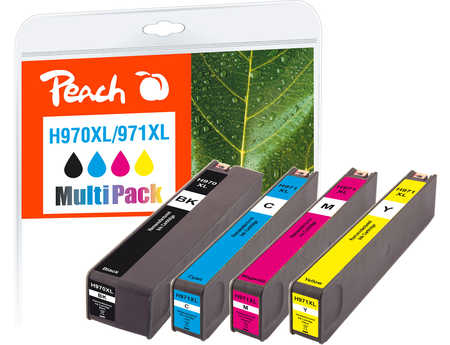Peach PI300-522 ink cartridge Black, Cyan, Magenta, Yellow