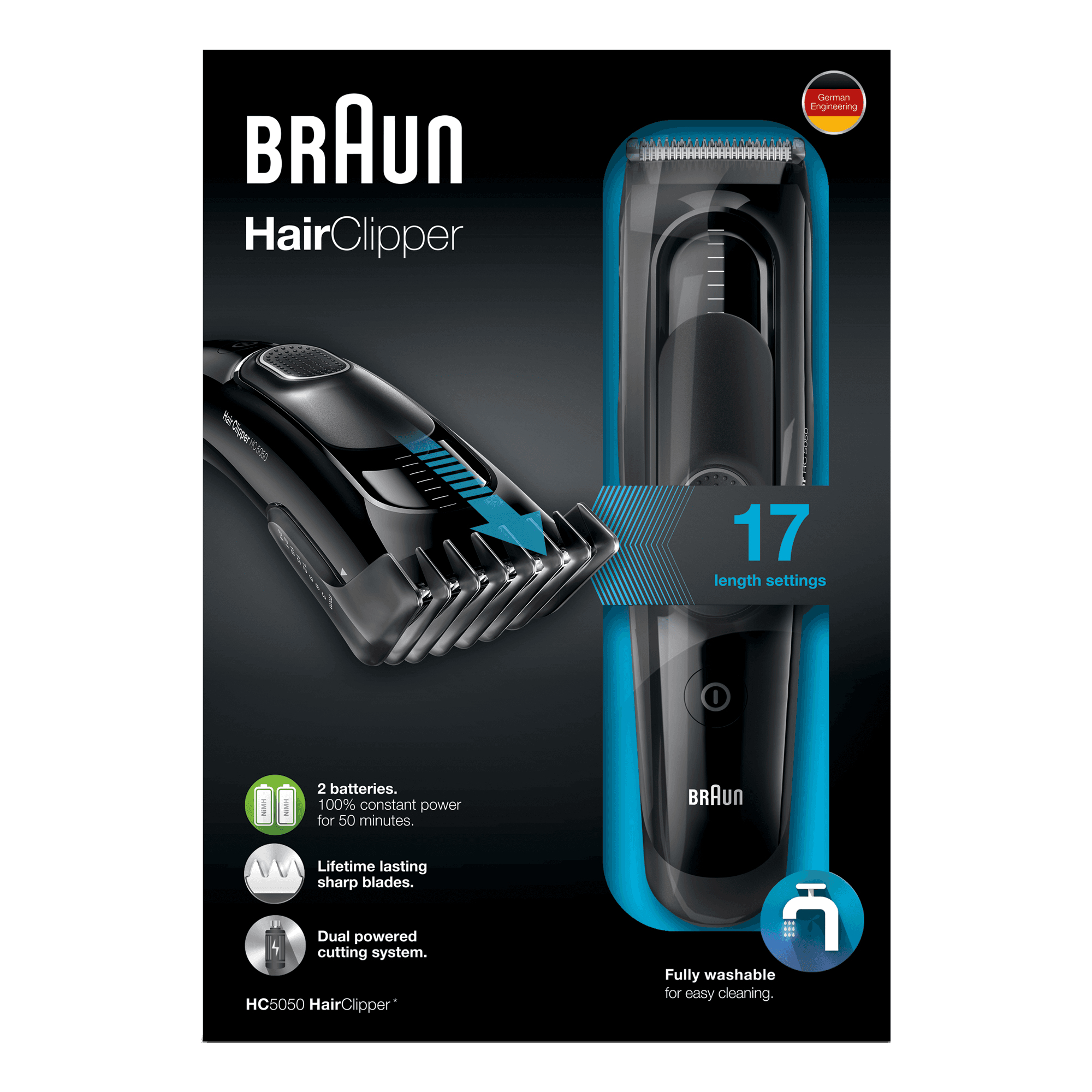Braun 81522348 hair trimmers/clipper Black 17 Nickel-Metal Hydride (NiMH) – image 3