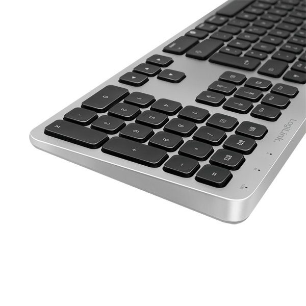 LogiLink ID0206 keyboard Office Bluetooth QWERTZ German Grey – image 4