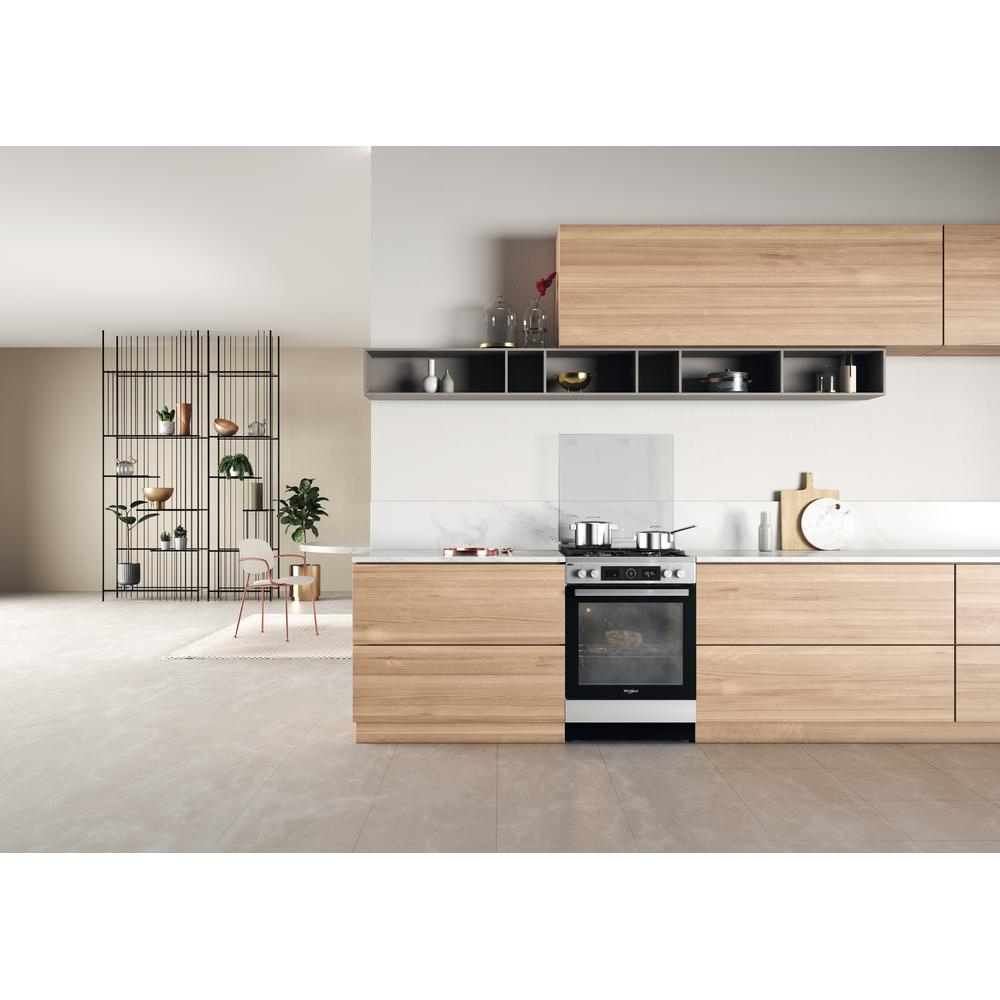 Whirlpool WS68G8ACXT/E Freestanding cooker Electric Gas Black, Stainless steel – image 9