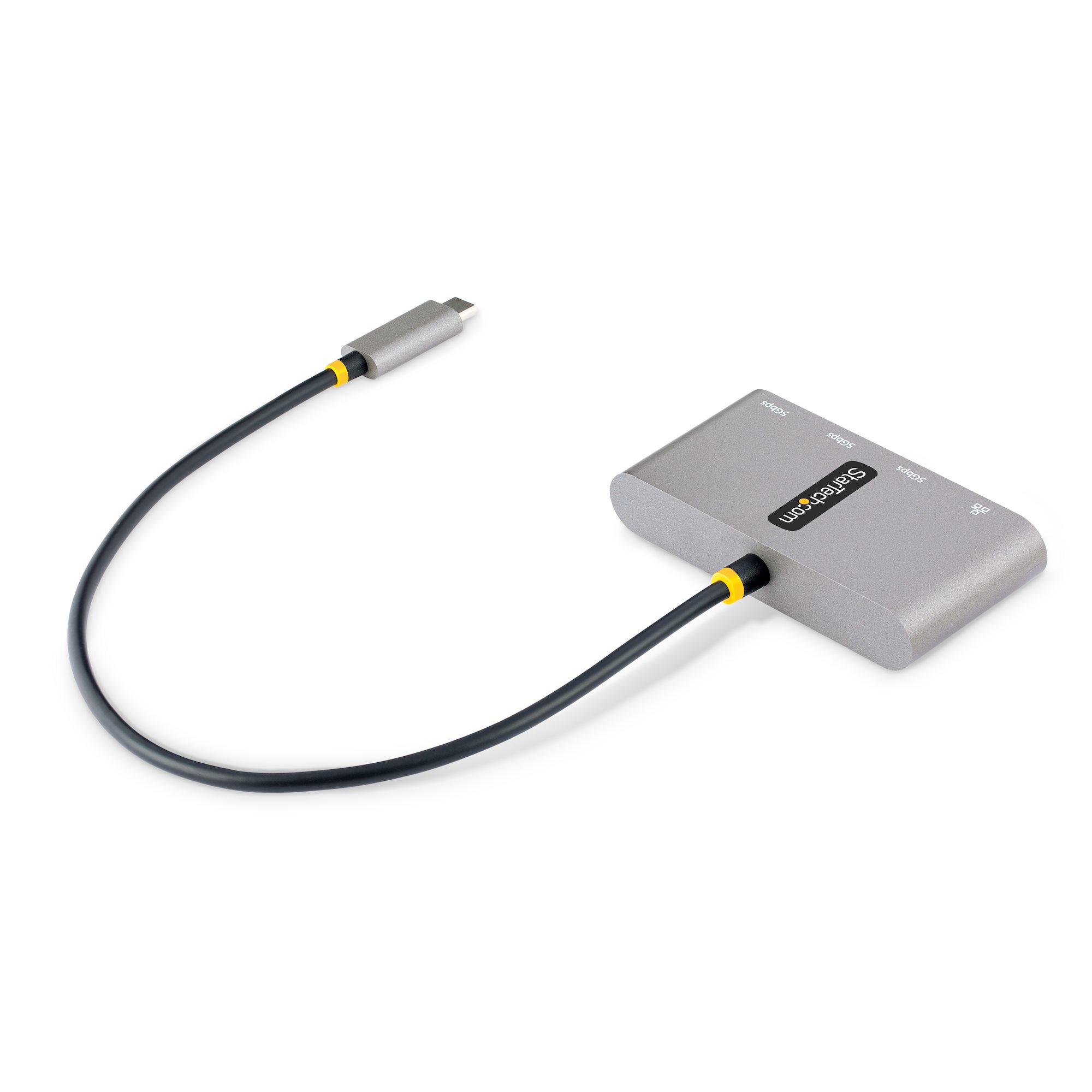 StarTech.com 3-Port USB-C Hub with Ethernet - 3x USB-A - Gigabit Ethernet - USB 3.0 5Gbps - Bus-Powered - 1ft/30cm Long USB Type-C Host Cable - GbE - Portable U – image 2