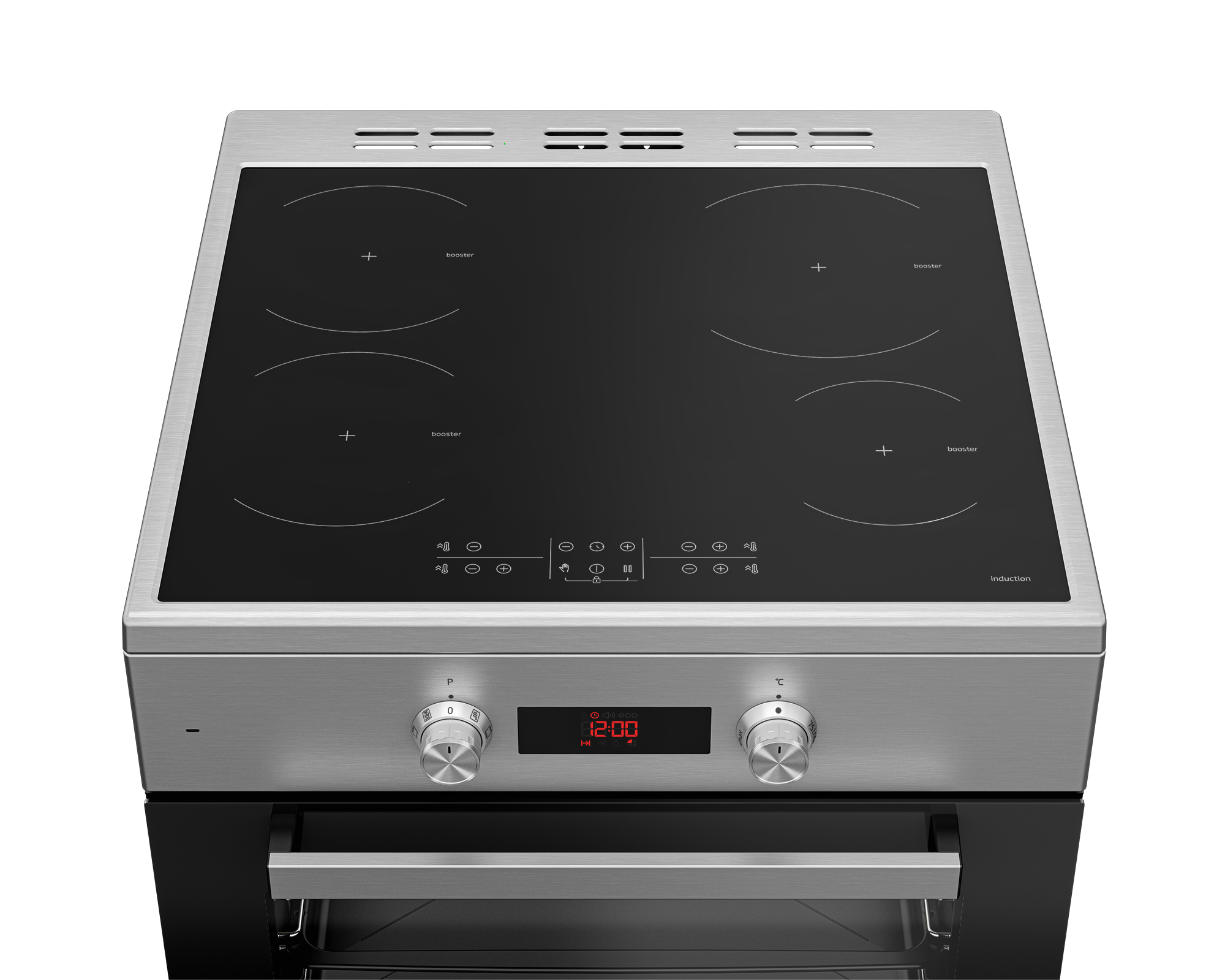 Beko FSM89302GXS cooker Freestanding cooker Electric Zone induction hob Stainless steel – image 4